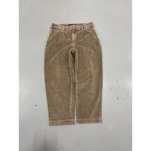Vintage Abercrombie & Fitch Pants Mens 36x30 Brown Corduroy Wide Baggy